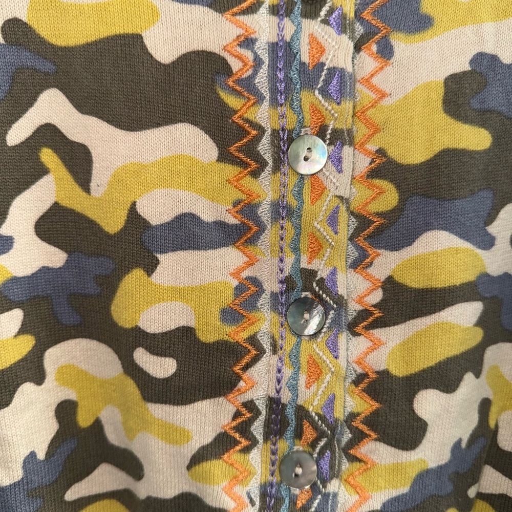 πSundance Embroidered Camo Cardigan ππ½ - Picture 2 of 4